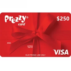 Prezzy Card $250 NZD Physical Prepaid Visa Gift Card (Express Delivery)