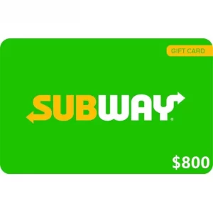 Subway $800 NZD Physical Gift Card (Express Delivery)